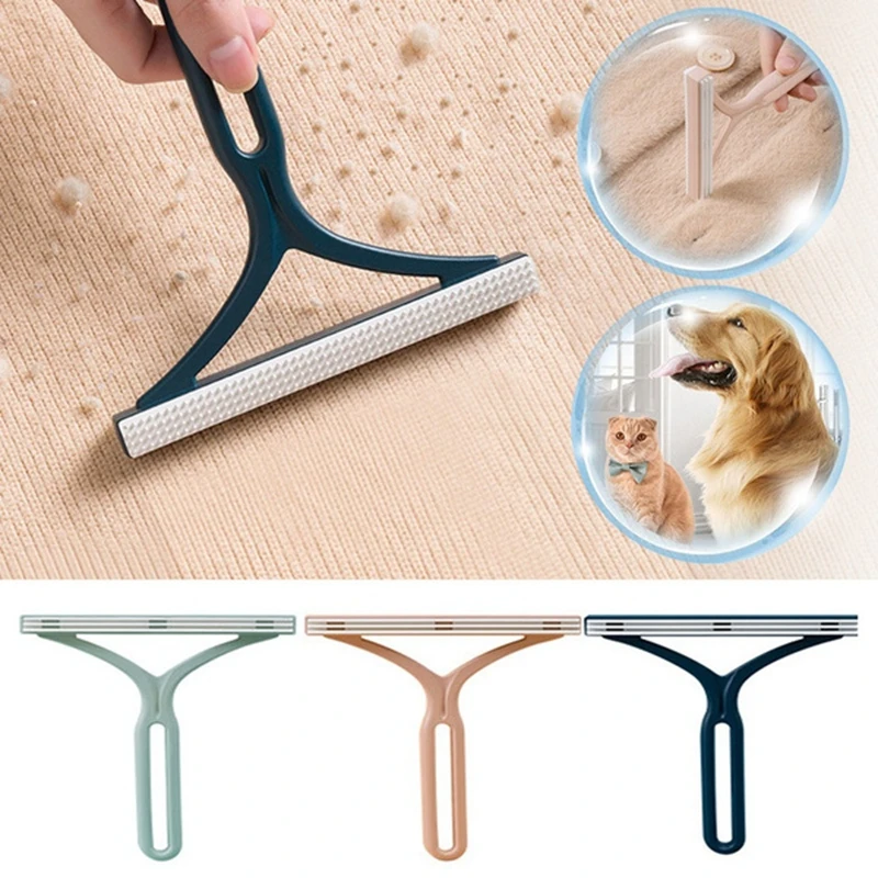 

Silicone Double Sided Pet Hair Remover Lint Remover Clean Tool Shaver Sweater Cleaner Fabric Shaver Scraper for Clothes Carpet