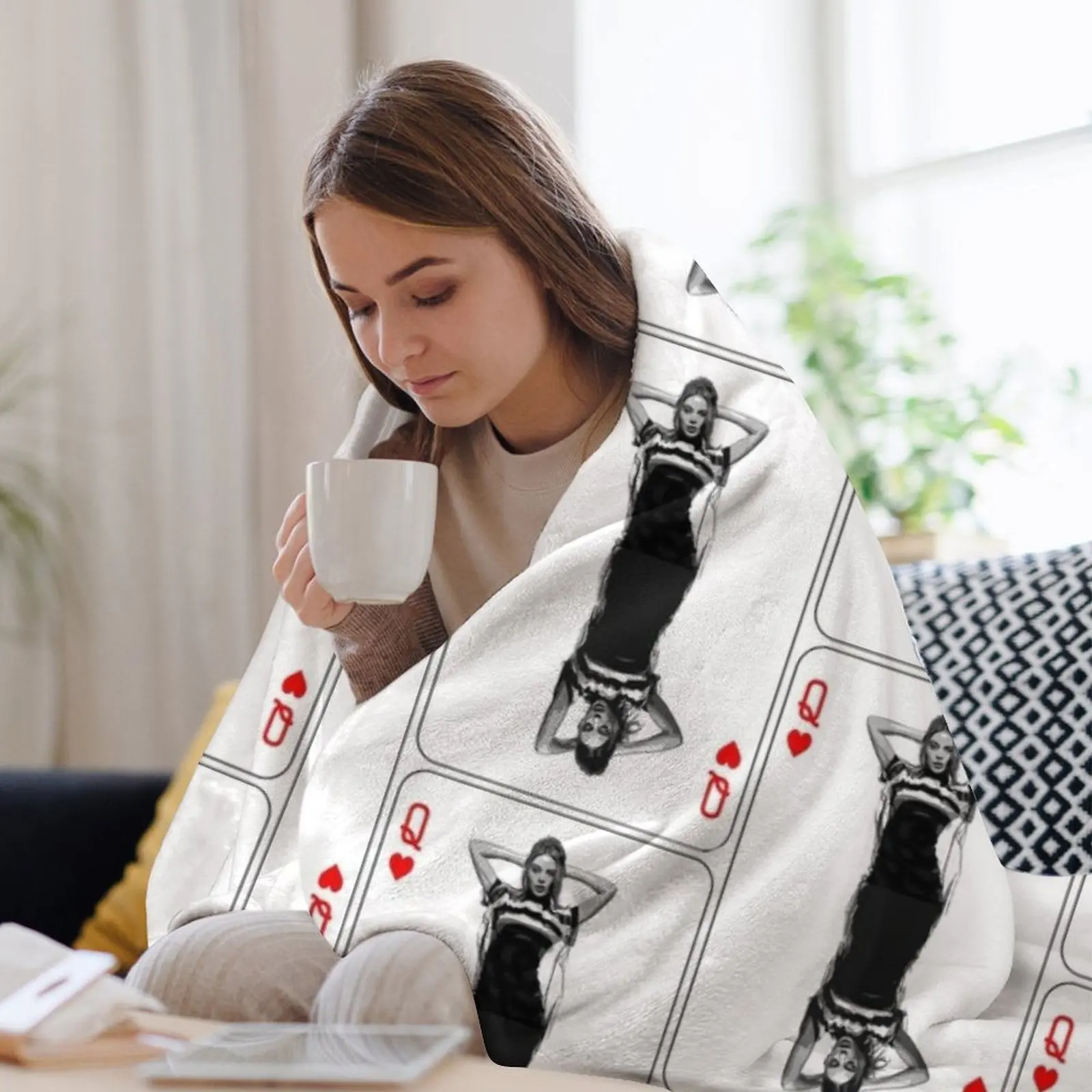 Kylie Minogue - пледы Queen Of Hearts мягкие покрывала для кровати с большим ворсом одеяла