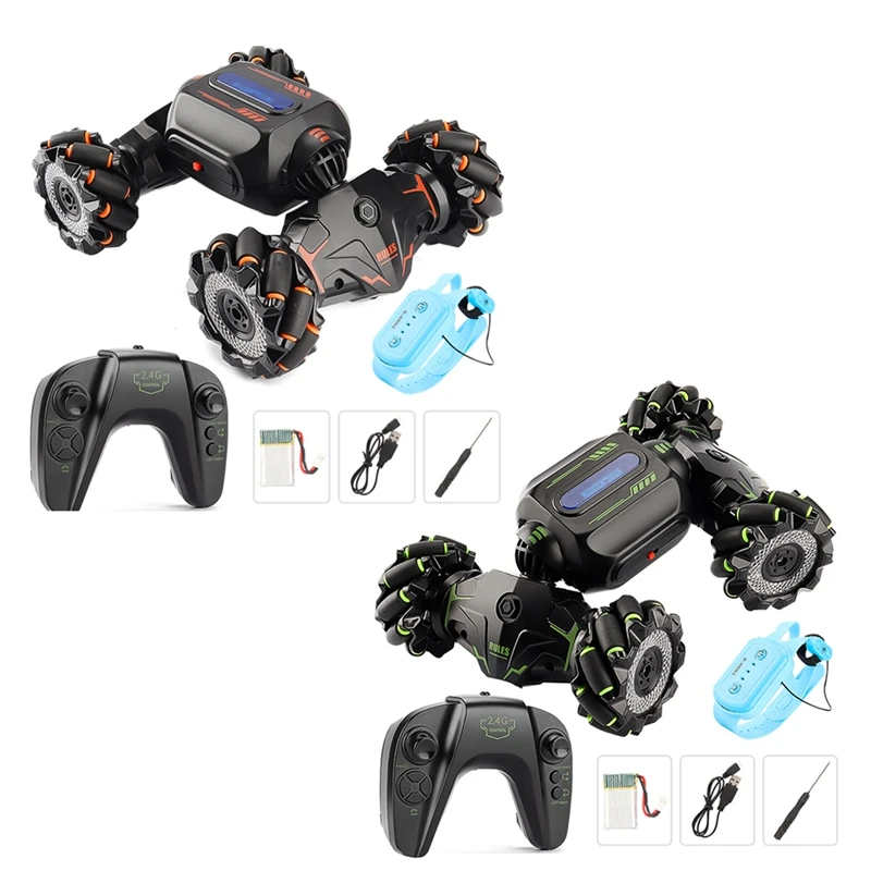 

Радиоуправляемый трюковый автомобиль с дистанционным управлением, часы с датчиком жеста, электрическая игрушка, Радиоуправляемый Дрифт-ав...