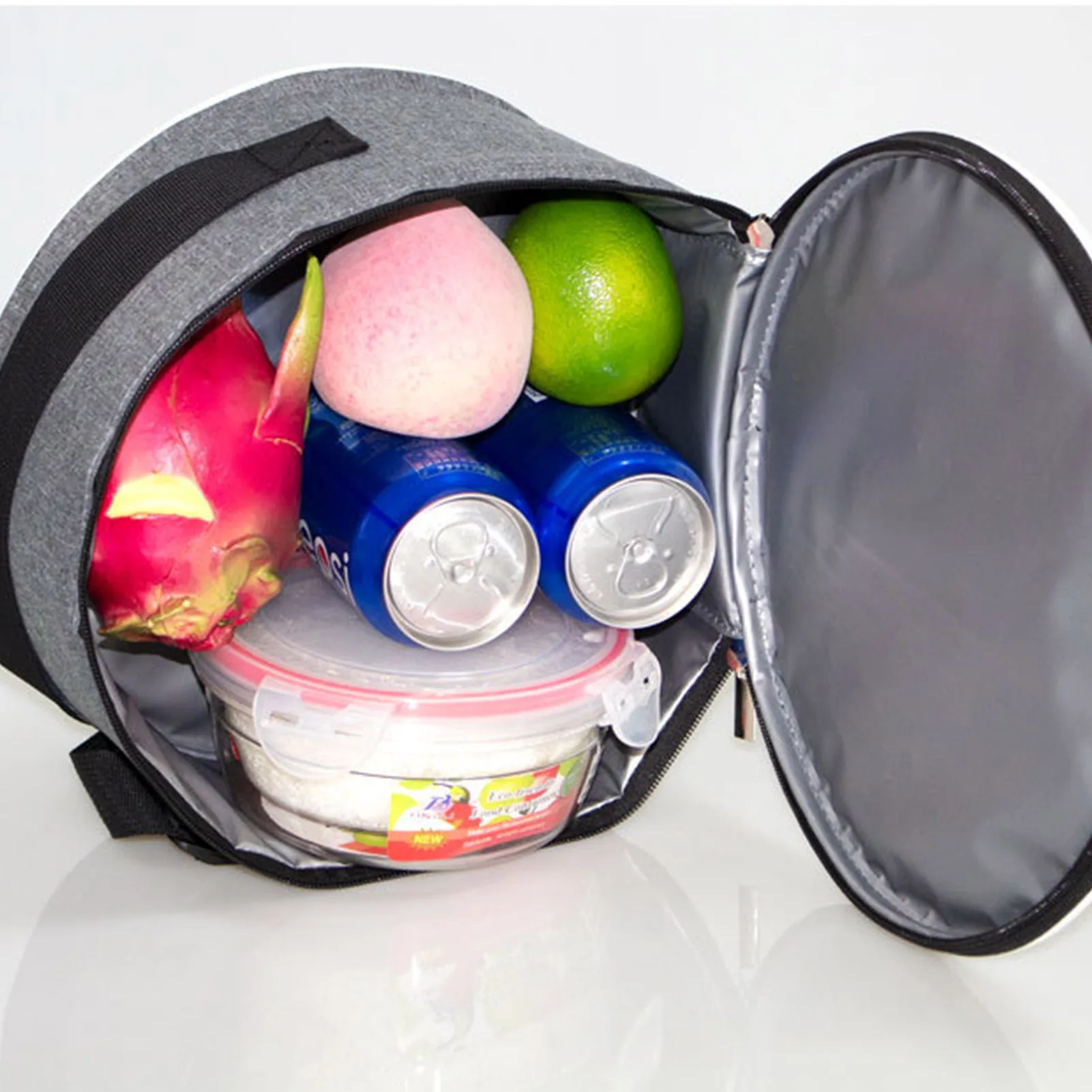 

Insulated Football Kids Lunch Bag Reusable Lunch Box Kit For Boys Round Thermal Bags For Children Lunch Snack Bag School Picnic
