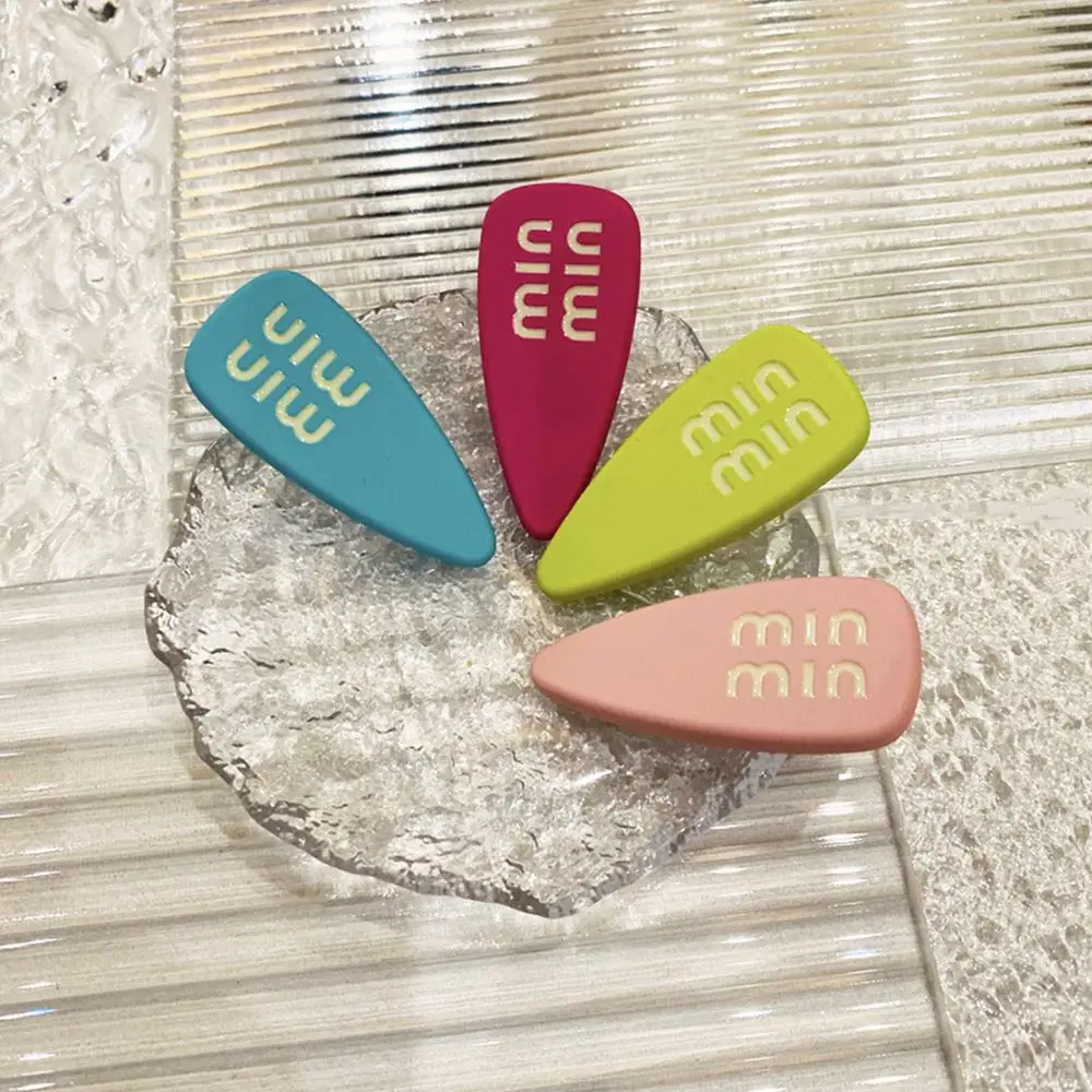 

Color hairpin bangs clip net red water droplet letter hairpin clip high-quality alloy word clip bangs clip hair accessories