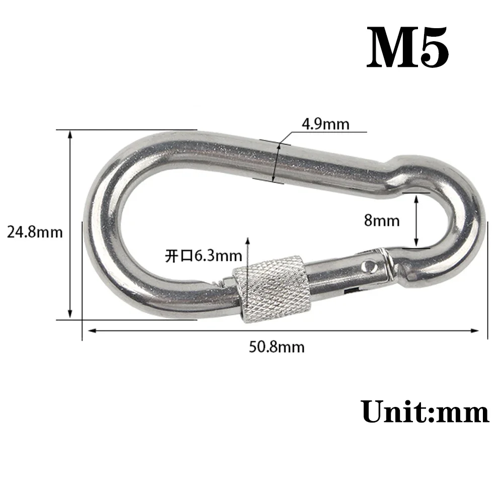 

Карабины из нержавеющей стали M4-M8