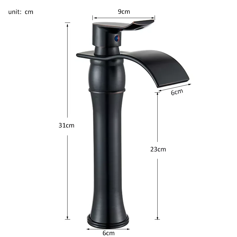 

Black Gold Waterfall Basin Faucet Hot Cold Water Mixer Tap Bathroom Torneiras Crane Tap Waterfall Water Crane For Bathroom