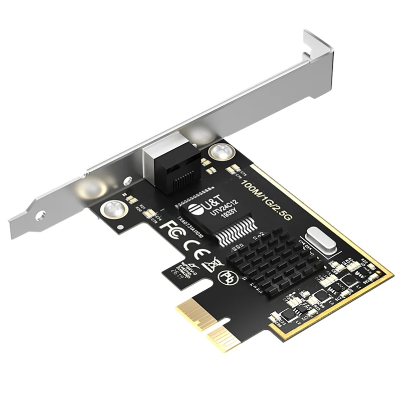 

2.5Gbps Gigabit PCI-E Network Adapter 10/100/1000M RTL8125 RJ-45 PCI Ethernet For Computer Network Controller