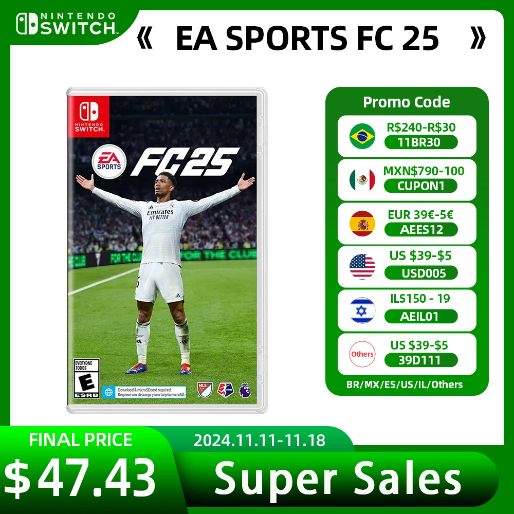 Предложения игр для Nintendo Switch — EA SPORTS FC 25 100% оригинальный игровой картридж с