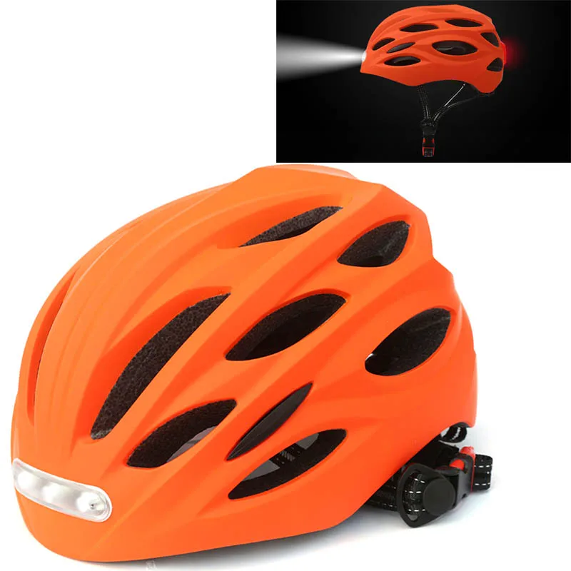 

Men Women Ultralight Cycling Helmet Led Taillight MTB Road Bike Bicycle Motorcycle Riding Ventilated Safely Cap Outdoor Sports