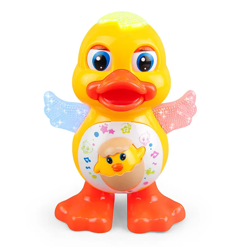 Children's Dancing Duck Toy Electronic Pet Cartoon Animal with Lights and Sounds Musical Interactive Toy for Kids Infants Gifts