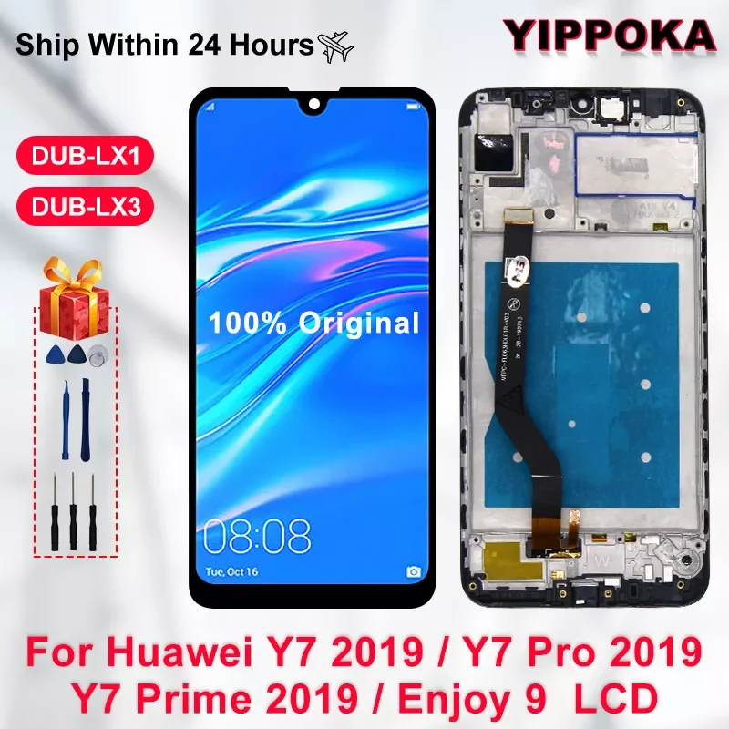 

6.26"For Huawei Y7 2019 LCD Y7 Pro 2019 Display Touch Screen Replacement Parts For Huawei Y7 Prime 2019 Display Enjoy 9 LC