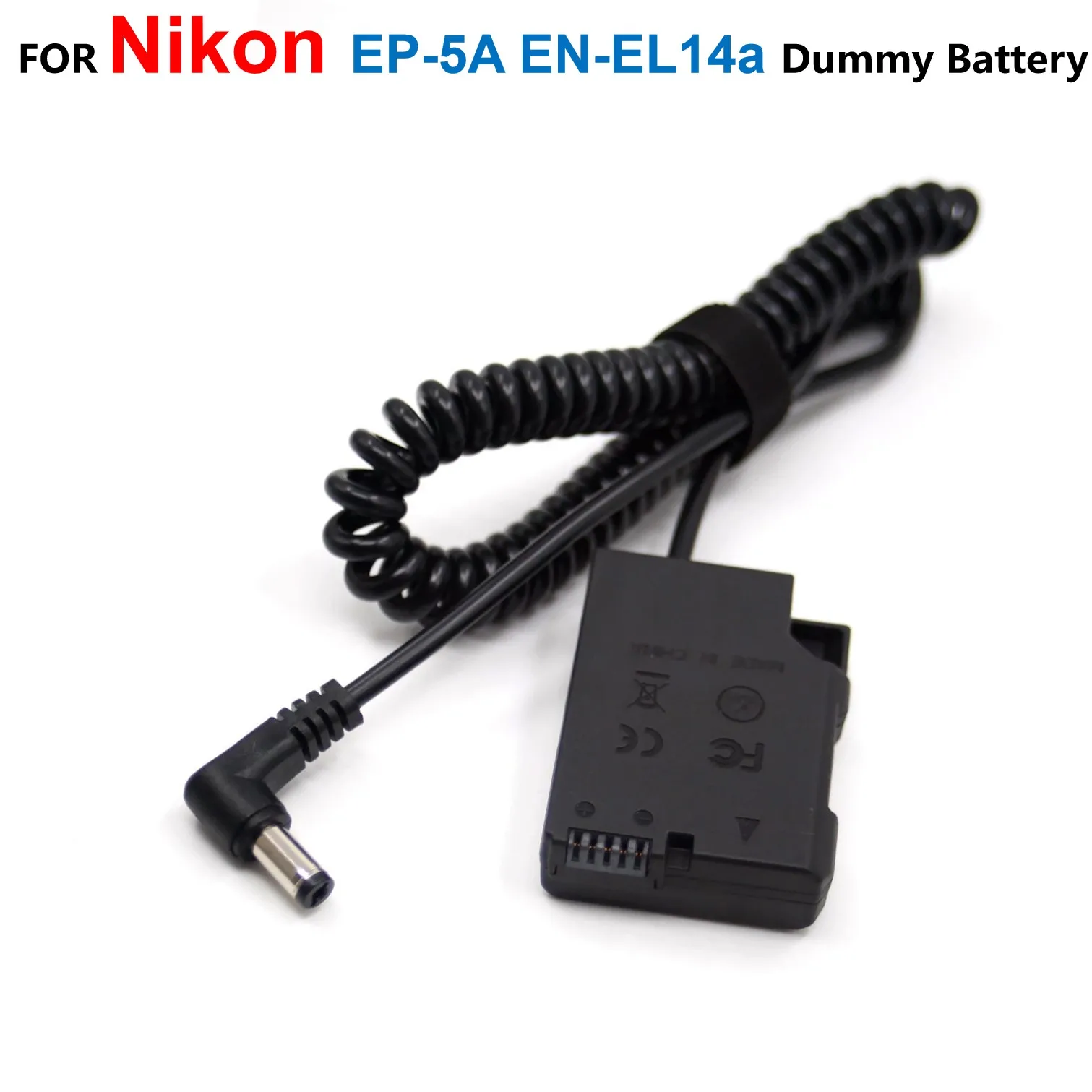 

EP-5A DC Coupler EN-EL14a Fake Battery Spring Cable For Nikon P7800 P7700 P7100 D5600 D5500 D5300 D5200 D5100 D3400 D3300 Camera