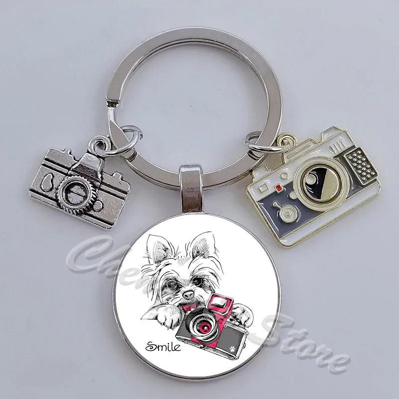 Эмалированная цепочка для ключей фотоаппарата