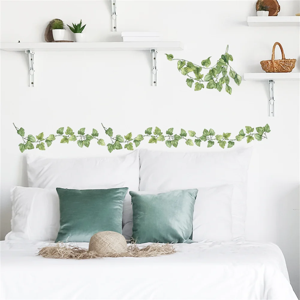 

PVC Green Vine Stickers Bedroom Living Room Wall Stickers Decal Mural Creative Decoration Bedroom Nursery Window Decor