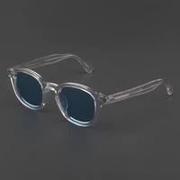 johnny depp polarized sunglasses man round lemtosh sun glasses woman luxury brand vintage acetate frame night vision goggles