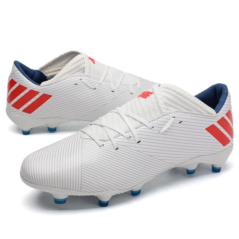 Professional Unisex Soccer Shoes Long Spikes TF Ankle Football Boots Outdoor Grass Cleats Football Shoes