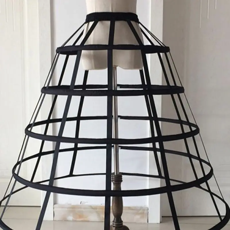 Женская ажурная юбка в клетку с 5 обручами для невесты на свадьбу платье косплея