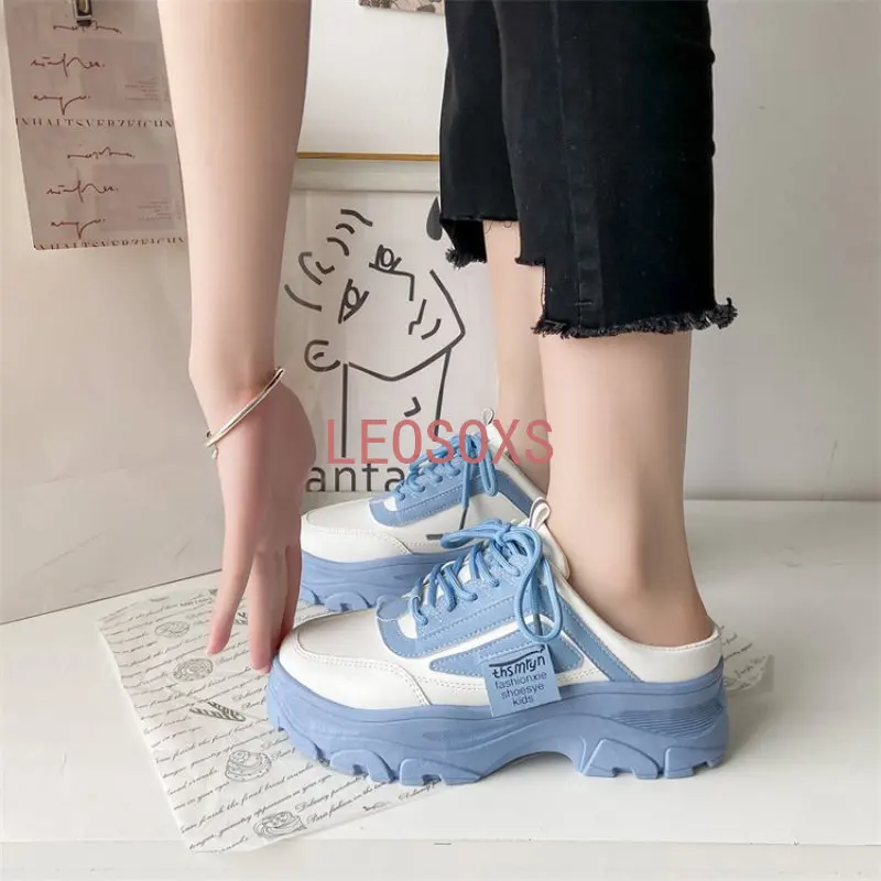 

Women Shoes 2023 New No Heel Daily Casual Shoes Non-slip Lace Up Female Platform Shoes Plus Size Sneakers Women Zapatillas Mujer