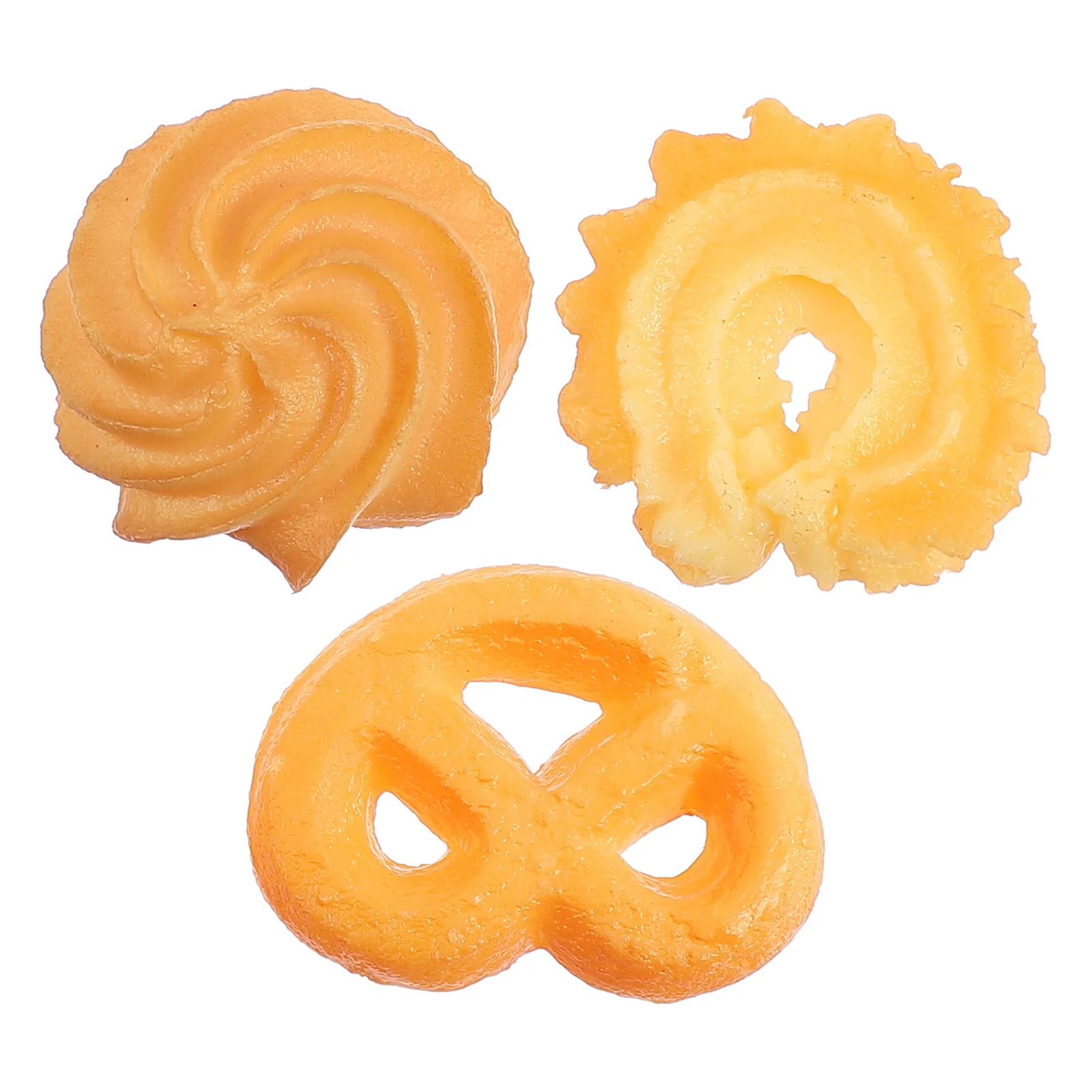 

3pcs Decorative Cookie Props Lifelike Cookies Models Creative Baking Ornaments