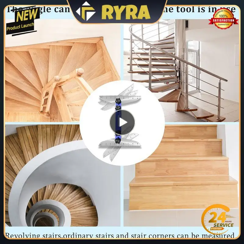 

Durable Angle Rulers For Stairs Risers Partitions Measuring Measuring Stair Jig Angle Ruler Tools Aluminum Alloy High Quality