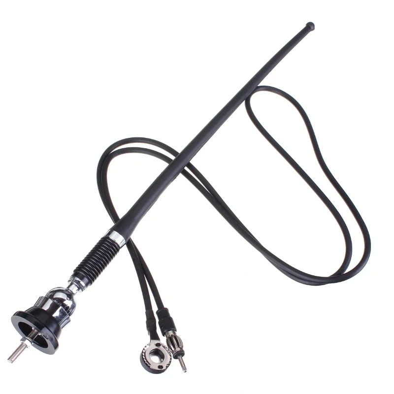

Universal 36cm Black Car Stereo Rubber Mast Antenna Roof Mount Aerial Replacement 1.3M Auto Aerial