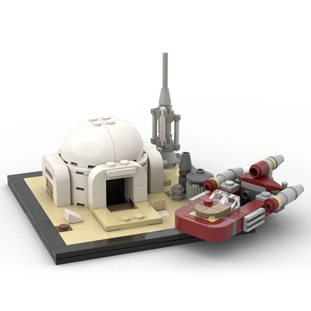 Строительный блок MOC для детей космические войны пустынная электростанция