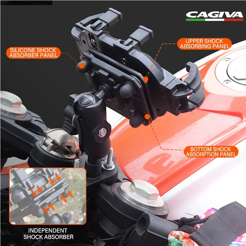 Для MAXI SET CAGIVA Canyon 500 Mito 125 SP525 2024 2025 логотип мотоциклетный амортизатор GPS 360 °