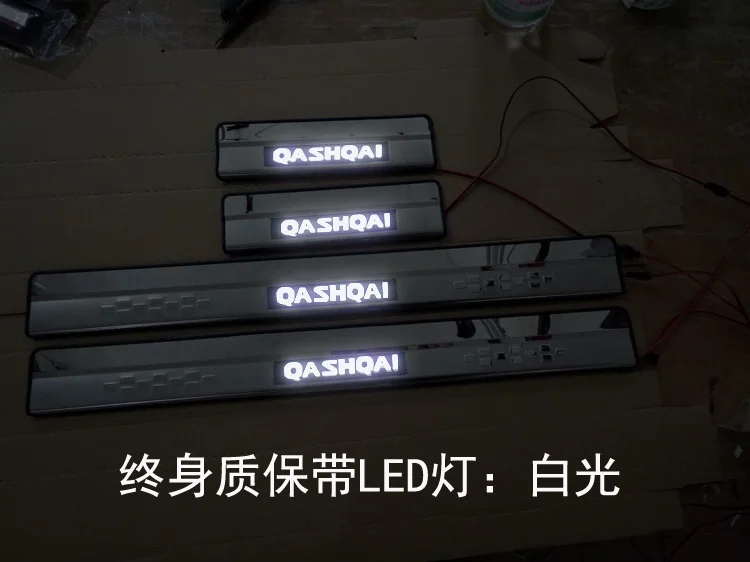 

Светодиодный приветственная Накладка на порог, Накладка на порог, автомобильные аксессуары для стайлинга Nissan QASHQAI J11 2014 2015 2016 2017 2018 2019