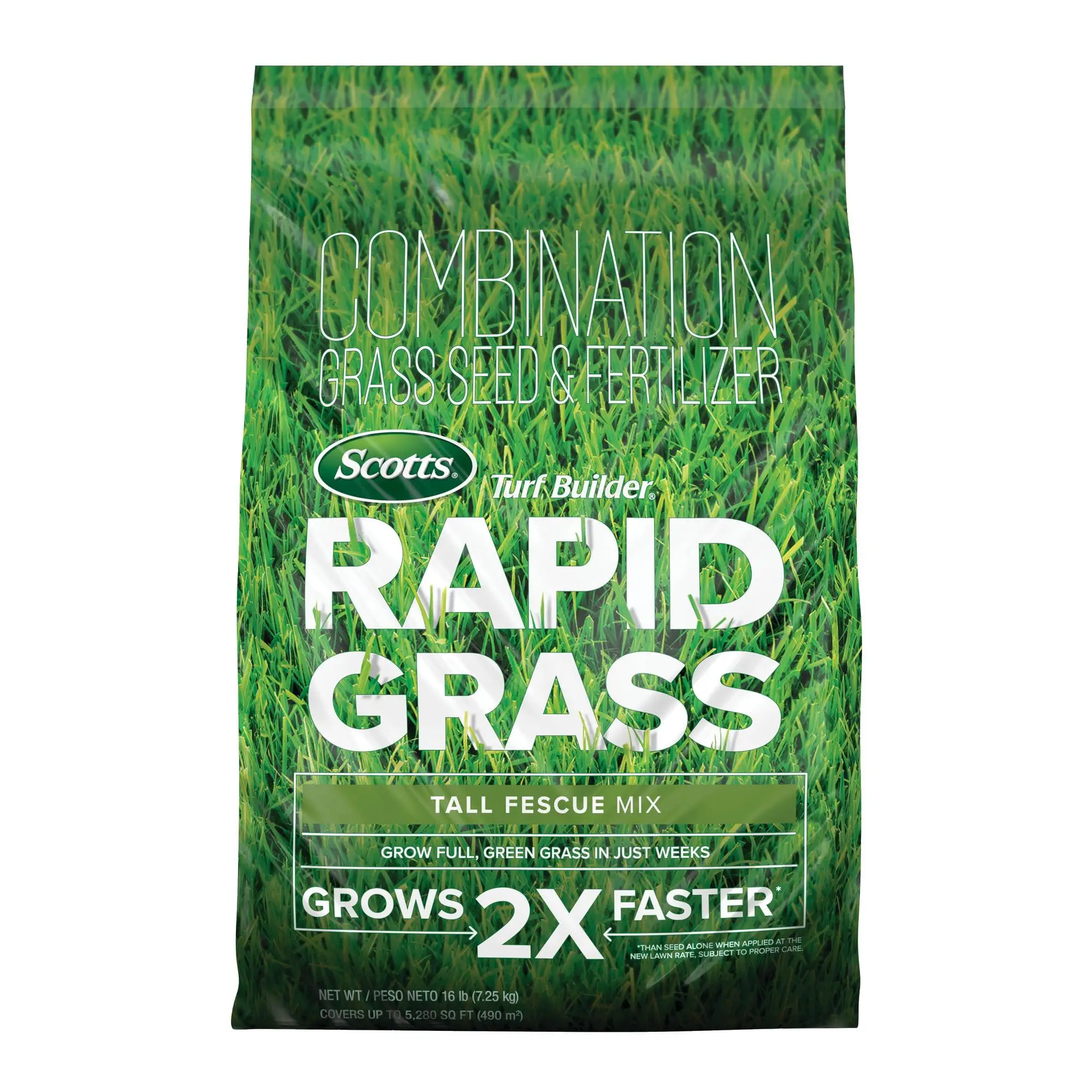 

Scotts Turf Builder Rapid Grass Tall Fescue Mix, 16 lbs., Seed & Fertilizer