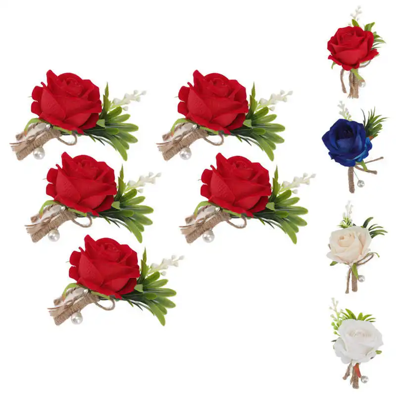 

Wedding Boutonniere Wedding Corsage Rose Widely Applicable for Celebration