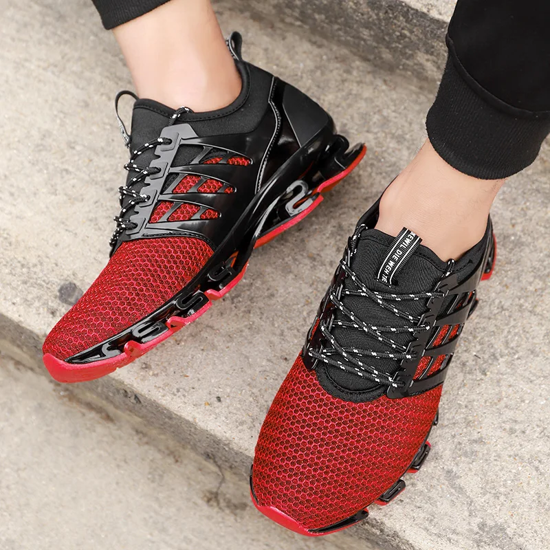 Large Men Sports Shoes Jogging Sneakers Men's Breathable Fashion Fabric Soft Footwears Outdoor Men Running Shoes Tenis Masculino