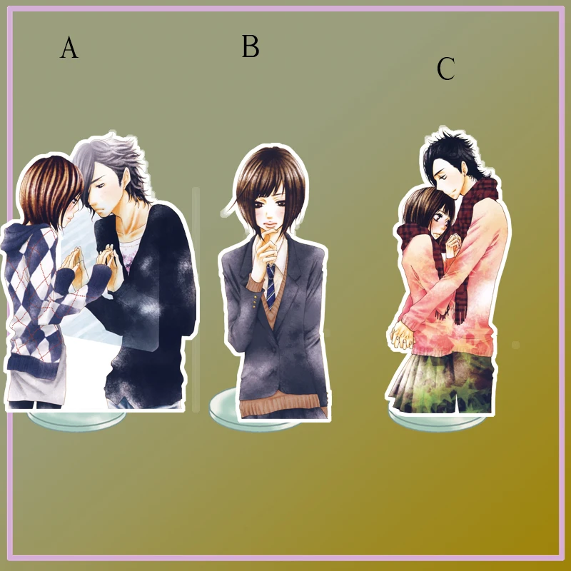 

Anime Stand Sukitte Ii Na Yo Kurosawa, Yamato Acrylic Figure Display Desktop Decoration 15cm