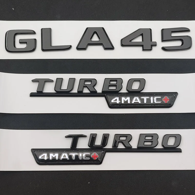 3d ABS черный Автомобильный значок заднего багажника с буквами GLA 35 45 45S Turbo 4matic