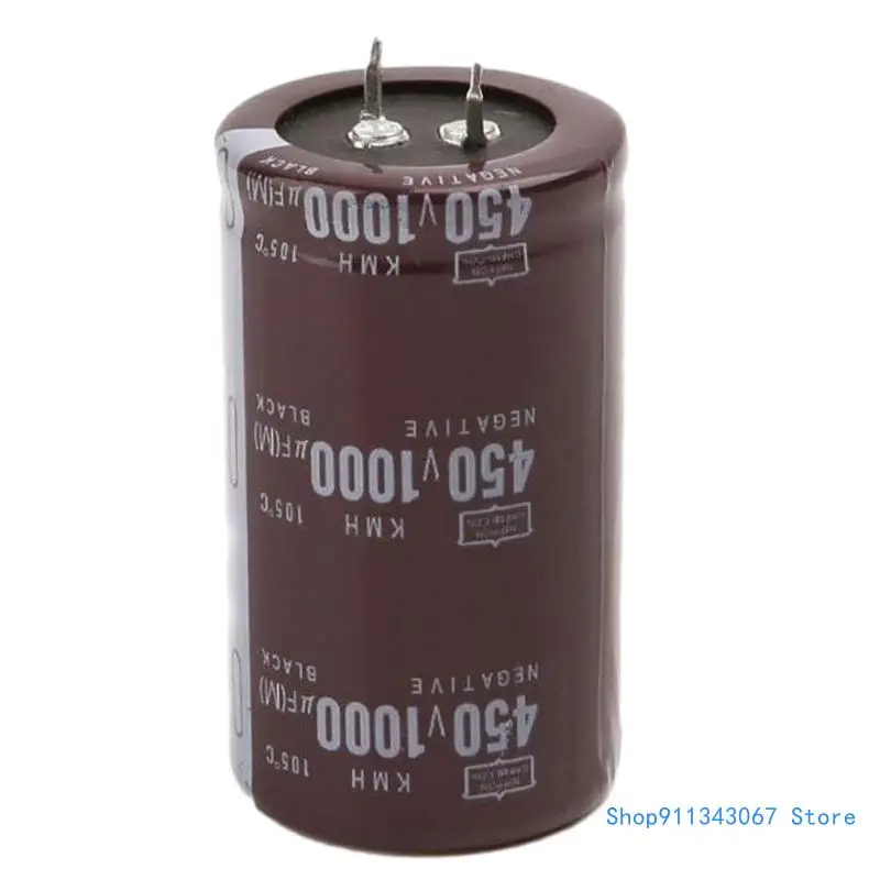 

High Efficiency and High Frequency 450V 1000uF Aluminum Electrolytic Capacitor Dimension 3.5x6.3cm/1.38x2.48inch Drop shipping