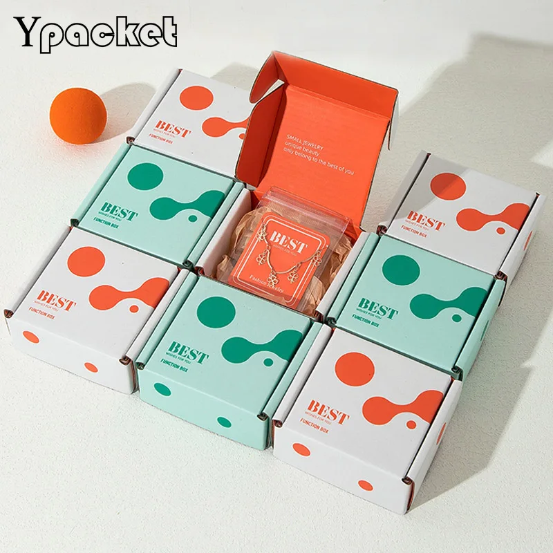 

Jewelry DIY Paper Box Lipstick Packing Transparent Film Gems Storage Suspended Floating Candy Wedding Box Corrugated Portable