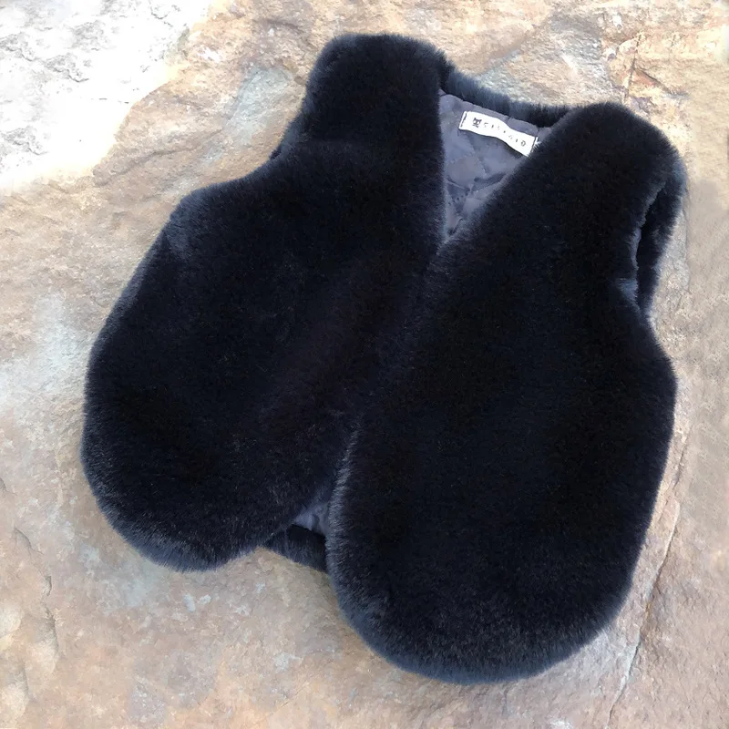 Детский жилет плюшевый мужской и женский весенне-осенне-зимний хлопковое