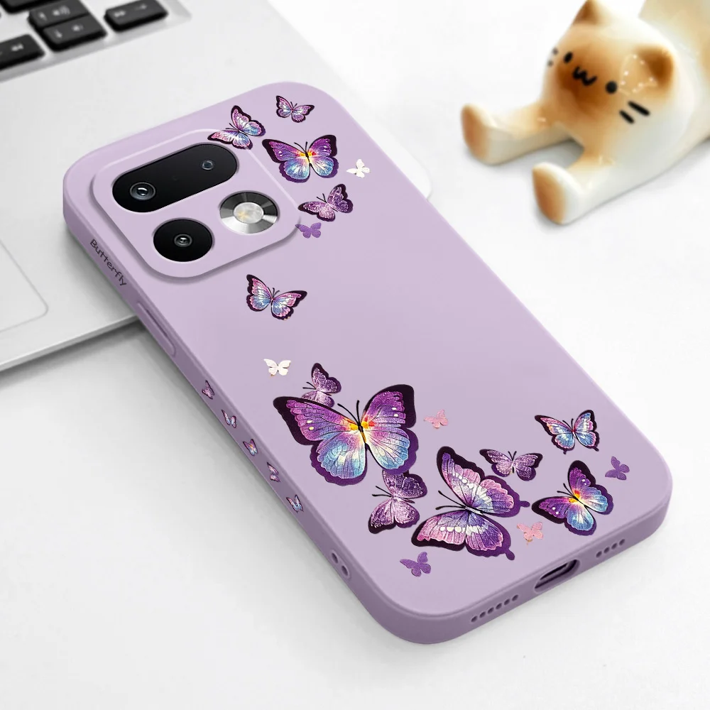 Фото Чехол для телефона Butterfly Rush для Oppo Realme 16 15 15T 14 13 12 11 10 9 9I Pro Plus 4G 5G, мягкий силиконовый чехол. №5