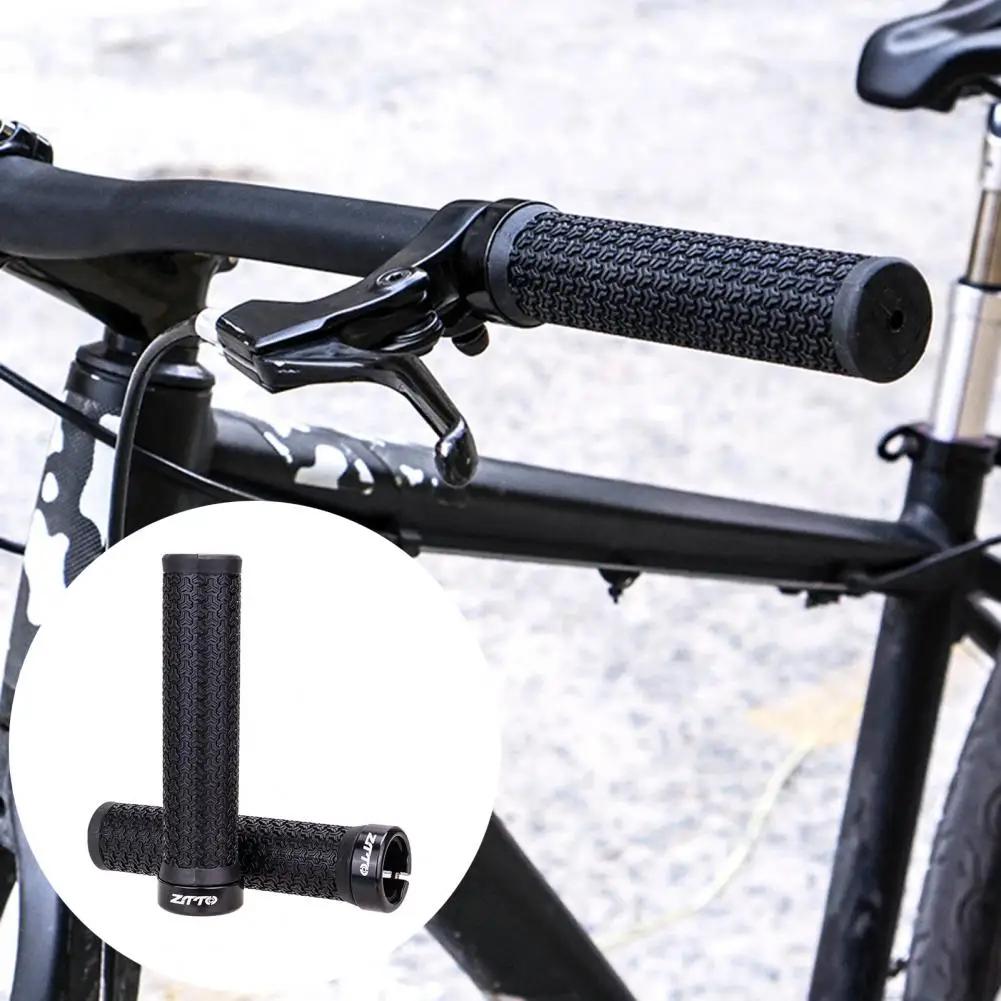 

Handlebar Cover 1Pair Fashion Color Environmentally Friendly Unilateral Locking Grip Protective Sleeve for Bicycles