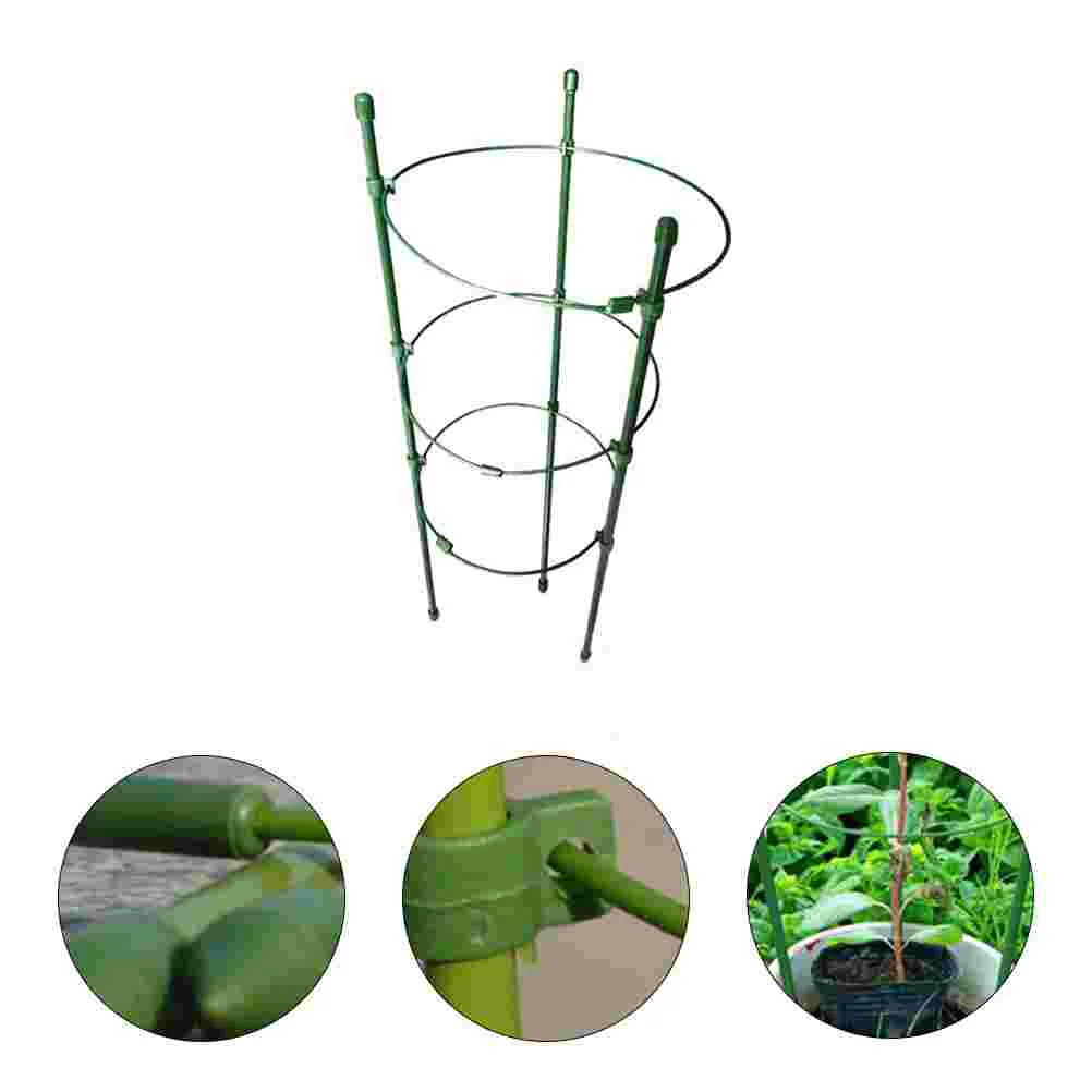 

Support Climbing Trellis Plantscage Garden Stand Tomato Iron Vine Cages Trellivegetable Flowers Metal Rack Stakes Conical Shaped