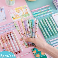 6pcs kawaii stationery cute gel pens cute stationary japanese pens school supplies stationery needle point pen kawaii