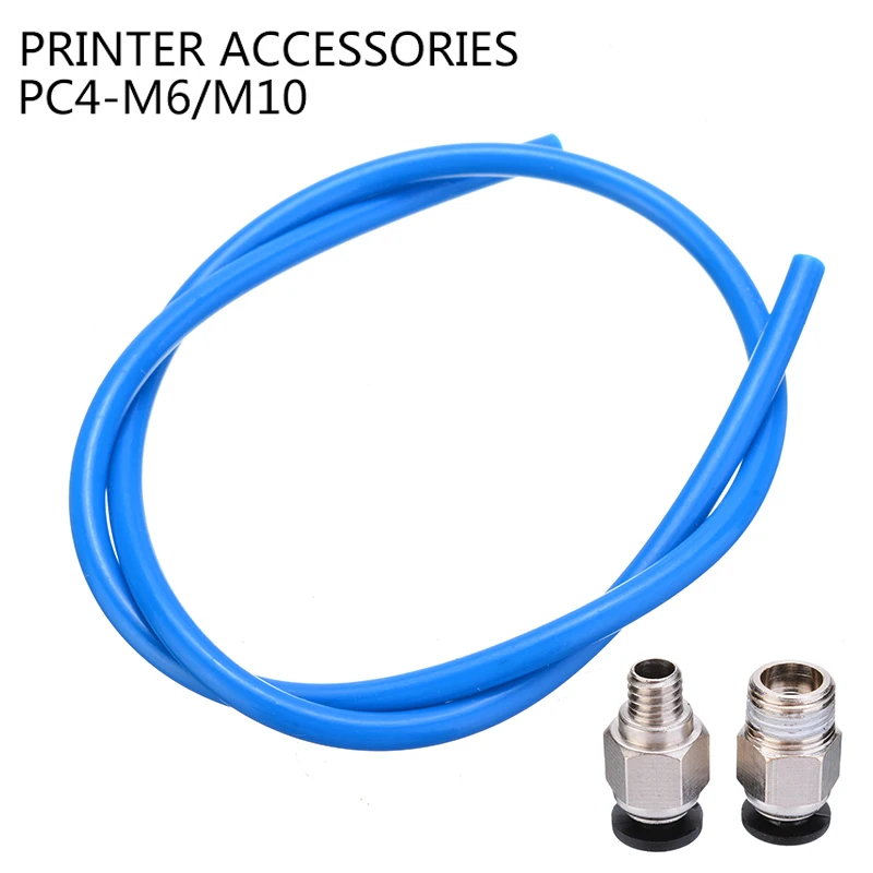 1 Set Upgraded Ender 3 PTFE Bowden Tube With Improved PC4-M6 & PC4-M10 Fitting Push to Connect For Creality Ender 3 Rang