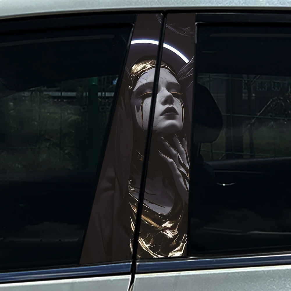 Nun Sister автомобильные наклейки авто B столб водостойкая центральная колонна украшение крышка царапины DIY солнцезащитный крем двери автомобиля наклейки на столб