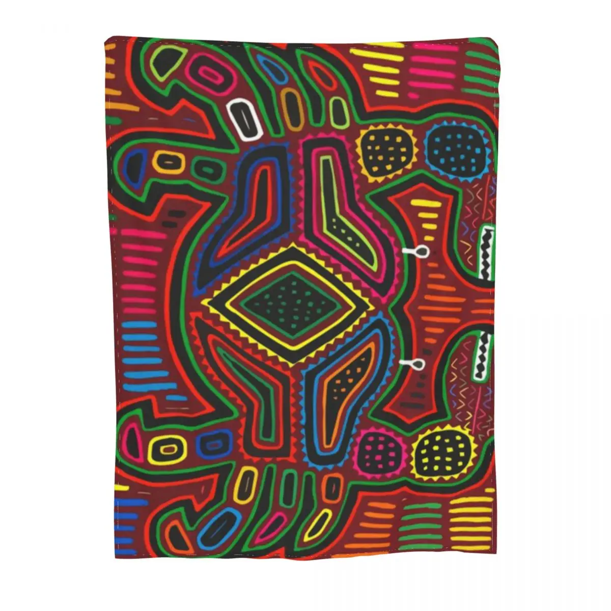 Ультрамягкое Флисовое одеяло Kuna Mola Design в виде краба