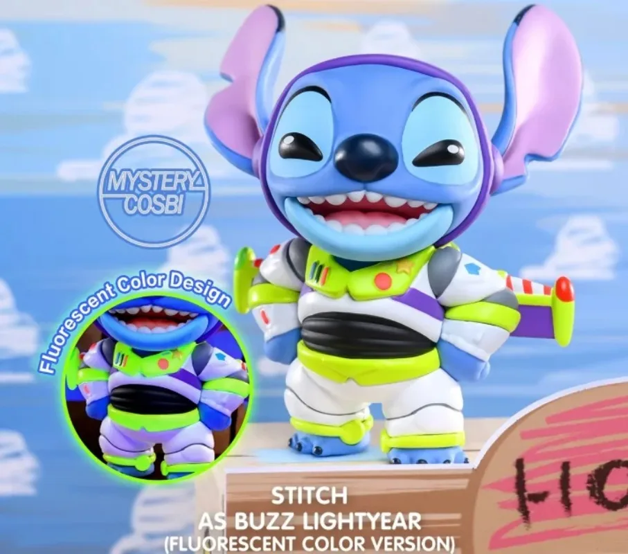 Фото Новая оригинальная серия Hot Toys Stitch Mania: коллекционная мини-фигурка Стич из Toy Story в закрытой коробке, таинственная коробка Cosbi, настольное украшение Cosbi №5
