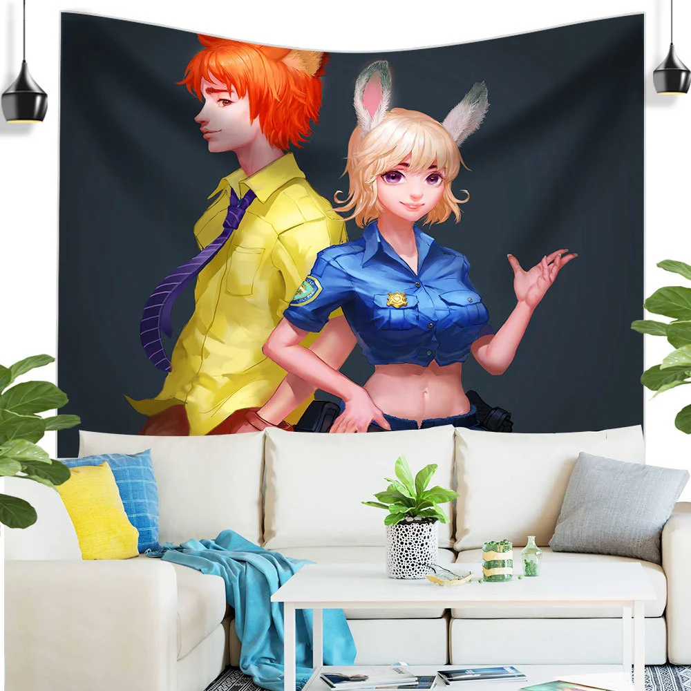 

Новое поступление DISNEY Zootopia, Настенный декор, крутой Джуди И Ник вильд, комнатный декор, домашний декор, подарок