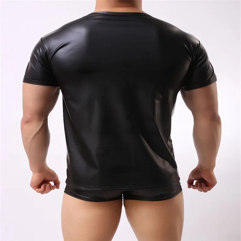 

3847-R--Men's plus size short-sleeved t-shirt stand collar summer men's half-sleeved T-shirt trend POLO shirt