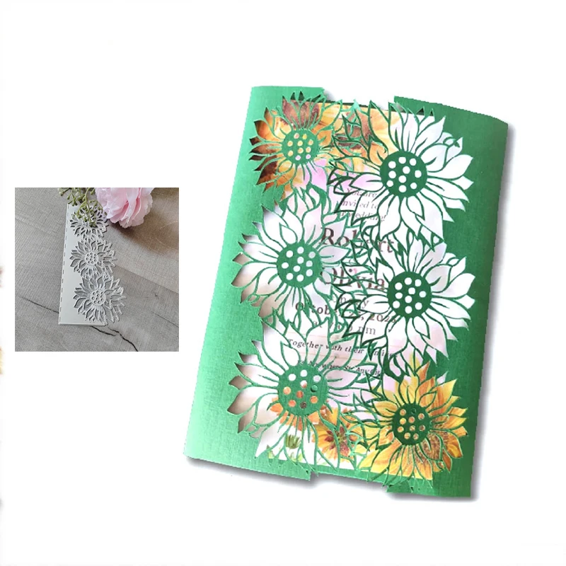 Металлические режущие штампы цветок Подсолнух высечки ремесло украшения