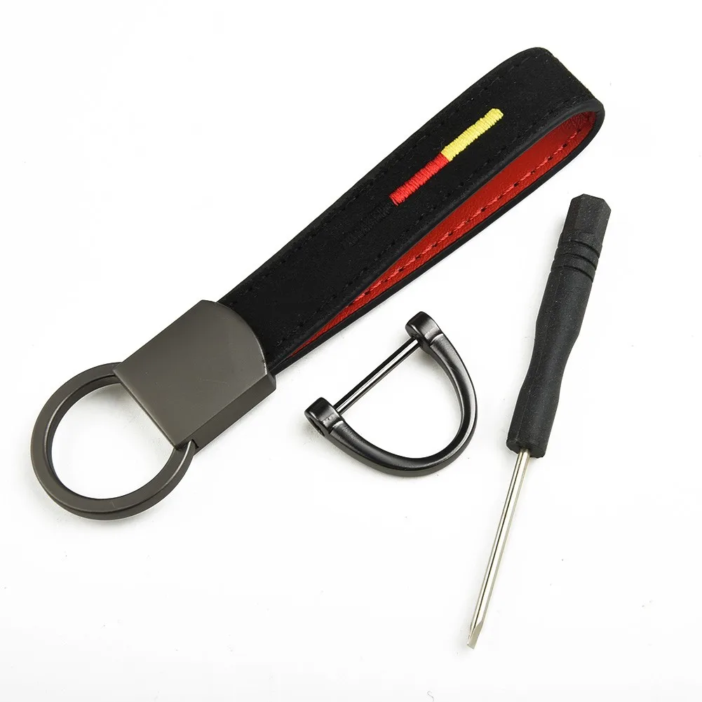

For BMW Car Keychain Replacement Wristlet Soft Black Ring Wear Resistant