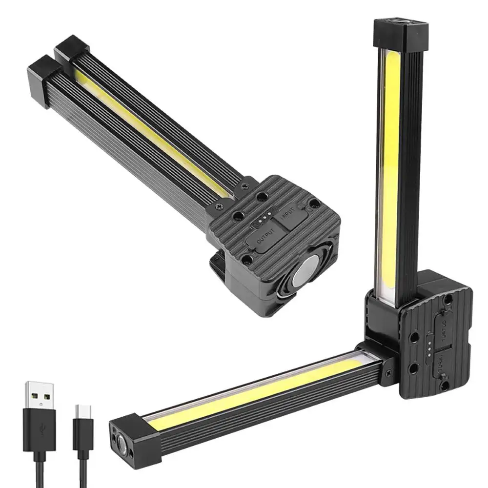 

Рабочий фонарь, USB Перезаряжаемый фонарь, экстренный фонарь, IPX4, водонепроницаемый регулируемый фонарь для путешествий и походов