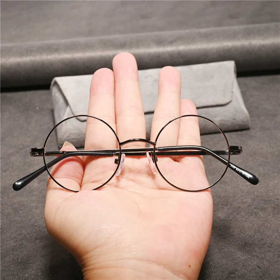

Evove 43mm Round Reading Glasses Male Women 0 +100 125 150 175 200 225 250 275 300 325 350 Grade Eyeglasses Frame Black Nerd