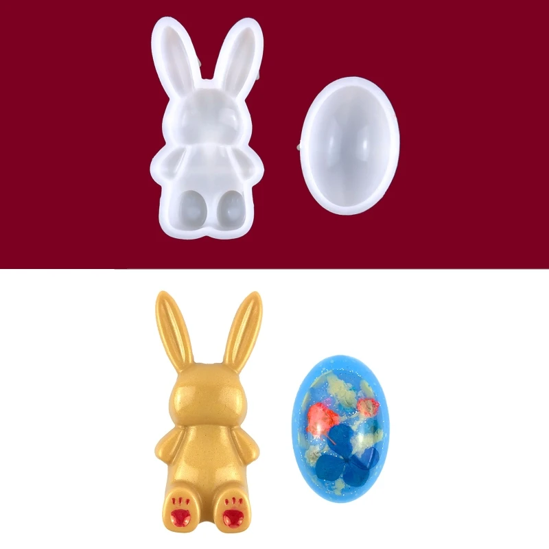 Кролик конфеты яйцо форма из смолы формы для кексов топперов шоколада