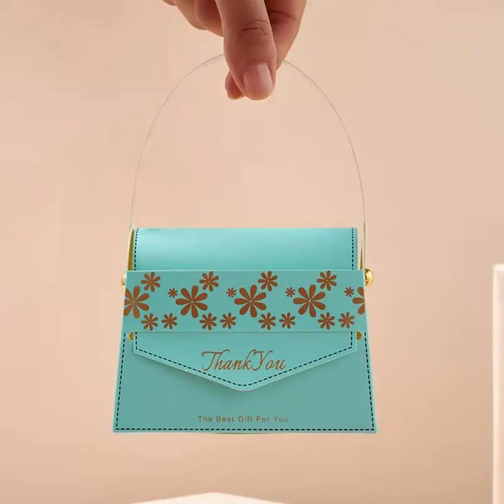 

Floral Printing Eco-friendly Premium Holiday Novel Candy Packaging Box Compact Candy Bag Exquisite Workmanship for Birthday