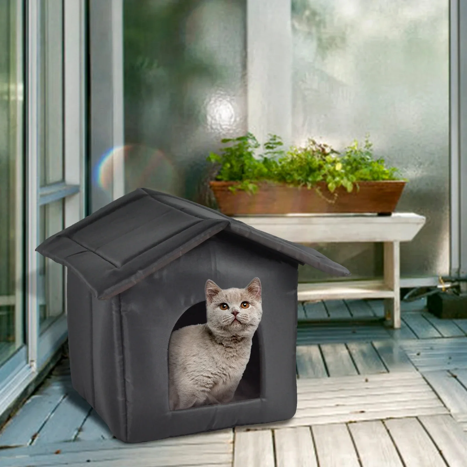 

Cats House Waterproof Outdoor Keep Warm Pet Cat Cave Beds Nest Funny Foldable And Washable For Kitten Puppy Pets Supplies